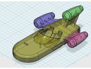 star wars légion x34 land speeder pin ensemble jouet jeu accessoires landspeeder de modèle véhicule 3d print model - Mito3D