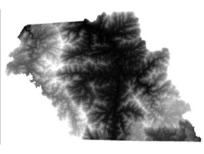 macon county nc digital elevation model scans replicas 3d maps 3d print model - Mito3D