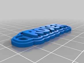 roser keychains customized 3d print model - Mito3D