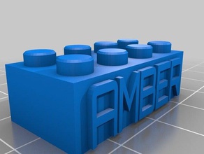 amber construction toys customized 3d print model - Mito3D
