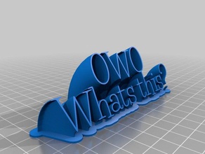 owo office customized 3d print model - Mito3D