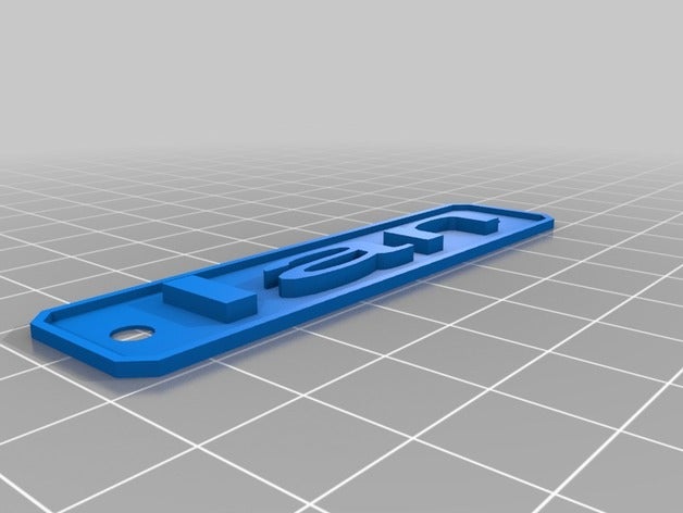 ian signos logotipos personalizado 3D print model - Mito3D