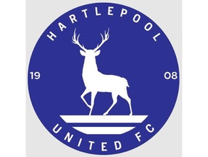 hartlepool fc emblema sinais logotipos futebol emblemas esportes 3d print model - Mito3D