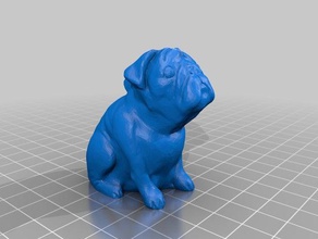 josef prusas pug buddy Anahtarlık 3d print model - Mito3D