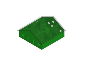 small cabin buildings structures 3d print model - Mito3D
