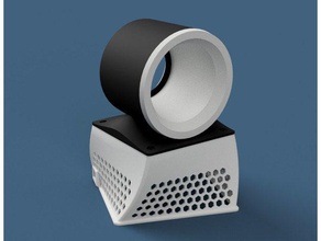 bladeless 120mm en nid d'abeille ventilateur décor fan 3d print model - Mito3D