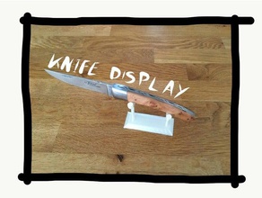 cuchillo de la pantalla decoración soporte exhibición cuchilla 3d print model - Mito3D