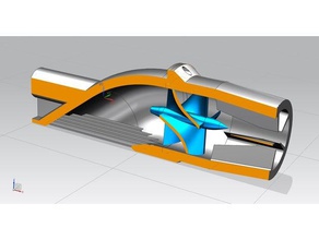 Wasser-jet-80mm diy rotor surfen 3d print model - Mito3D