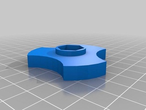 my customized boltnut handle replacement parts 3d print model - Mito3D