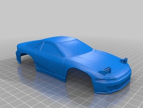 xmods mitsubishi 3000gt body shell rc vehicles car japan japanese tuner 3d print model - Mito3D