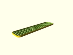 parametric footplate square grid pattern vehicles stair tread walkway 3d print model - Mito3D