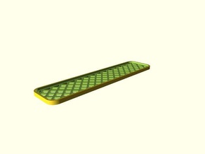 parametrik akıntı elmas desen araç kılavuz merdiven sırt geçit 3d print model - Mito3D