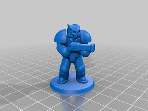 x-01 enclave power armor 28mm fallout 3d printing 3d print model - Mito3D