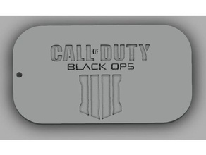 cod4 dogtag Schlüsselanhänger call duty 3d print model - Mito3D