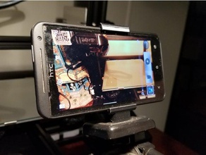 print place universal phone tripod mount mobile 3d print model - Mito3D