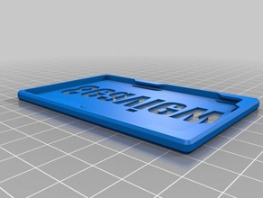 meine benutzerdefinierte id cardbadge holderarmor office 3d print model - Mito3D