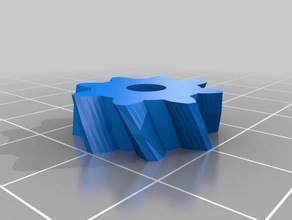 8 teeth round hole robotics customized 3d print model - Mito3D