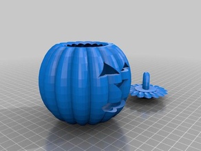 jack-o-lantern decor halloween decoration pumpkin 3d print model - Mito3D