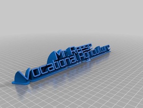 reese office personalizzato 3d print model - Mito3D