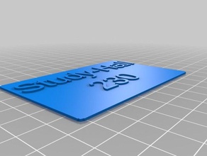 study-hall 230 signs logos customized 3d print model - Mito3D