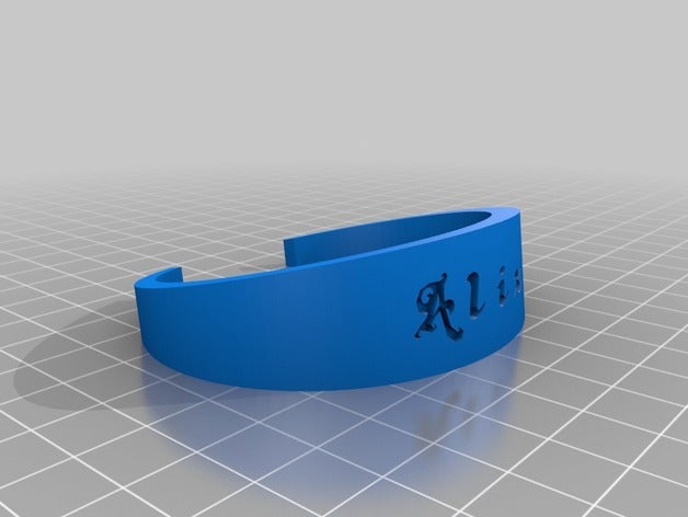 mon bracelet personnalisé bracelets 3D print model - Mito3D