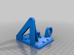 my customized anet a8 e3d v6 carriage bowden mount printer parts 3d print model - Mito3D