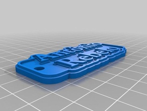 il mio personalizzato multiline tag portachiavi ant&oacutenio rebelo v2 3d print model - Mito3D