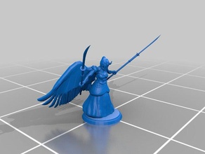 eir winged elf grave cleric games 3d print model - Mito3D