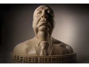 alfred hitchcock busto esculturas alfredhitchcock o diretor filme 3d print model - Mito3D