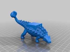 ankylosaurus dino mount toy game accessories dinosaur dnd miniature dungeons dragons tabletop 3d print model - Mito3D