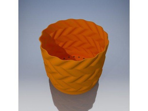 flower pot outdoor garden container vase planter spiral mode 3d print model - Mito3D