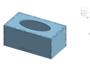 magnétique boîte de tissus montage l'organisation la cnc machine fraiseuse routeur menuiserie le travail du bois 3d print model - Mito3D