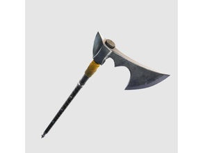 carver fortnite props axe cosplay game pickaxe weapon 3d print model - Mito3D