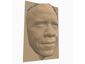 barack obama face-scan Skulpturen 3d-scan 3d-scanner 3d print model - Mito3D