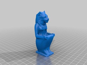 goddess sekhmet scans replicas 3d print model - Mito3D