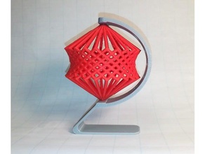 cube spinning cage hyperboloid math art 3d print model - Mito3D