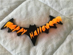 halloween bat sinal sinais logotipos 3d print model - Mito3D