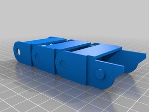 mon personnalisées faites glisser la chaîne de monts bricolage 3d print model - Mito3D