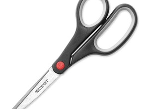 acme soft handle scissors center pin office 3d print model - Mito3D