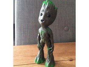 baby groot standing up 3d printing do not want am no more groots 3d print model - Mito3D