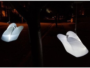 fantasma led tealight de la lámpara decoración halloween prop linterna el té luz 3d print model - Mito3D