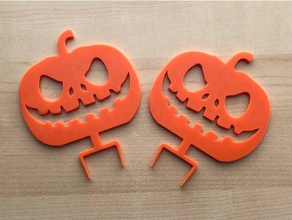 halloween pumpkin 26mm1in cubicle wall office decoration 3d print model - Mito3D