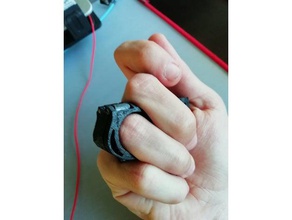 compatto knuckle duster 3d la stampa gadget pistola knuckles 3d print model - Mito3D