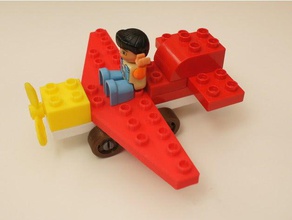 duplo wing 12 3 stud construction toys compatible lego 3d print model - Mito3D