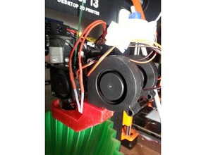 wanhao double de conduits ventilation 2 3 d l'impression 3dprintingaccesories L'imprimante 3d L'impression l'accessoire le refroidissement circuit ventilateur extrudeuse montage du duplicateur i3 3d print model - Mito3D