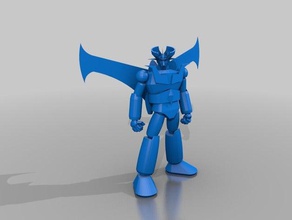 mazinguer de asas abertas brinquedos jogos fantasia mazinger robô 3d print model - Mito3D