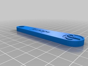 my customized custom keychain devraj buildbar logo keychains 3d print model - Mito3D