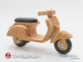 vespa piaggio 125 basitleştirilmiş cnc araç router lasercut mpcnc ölçekli model sorotec basicline moped vintage zenziwerken 3d print model - Mito3D