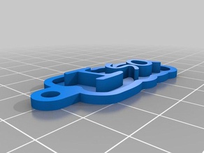 ısa Anahtarlık özelleştirilmiş 3d print model - Mito3D