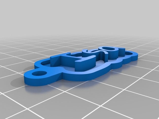 isa llaveros personalizado 3D print model - Mito3D